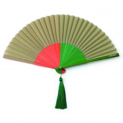Multi-colored fan