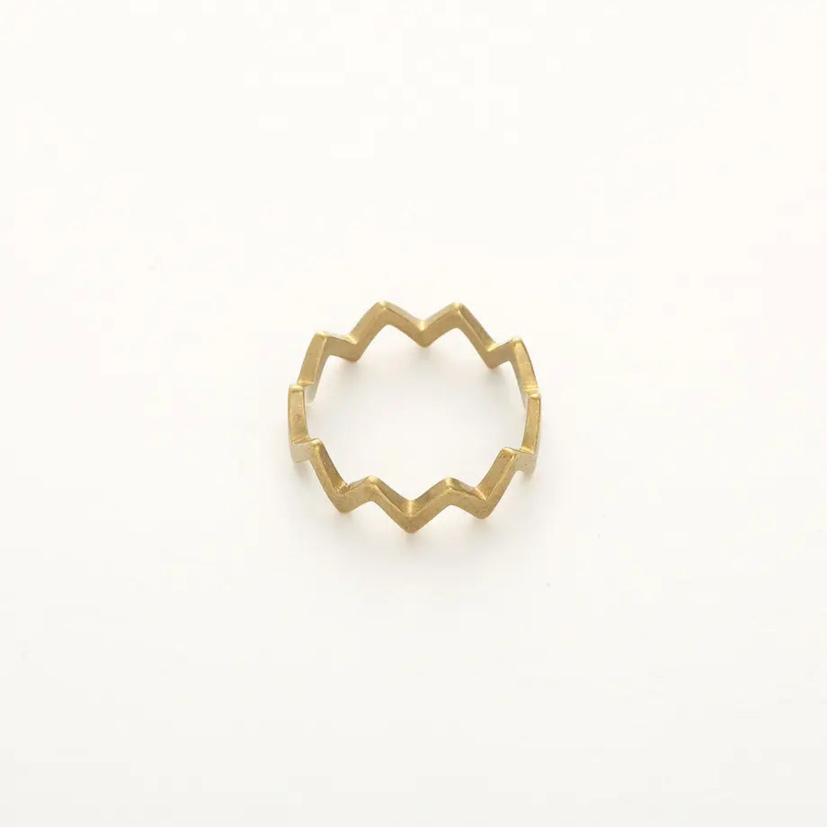 zig zag ring / Medium