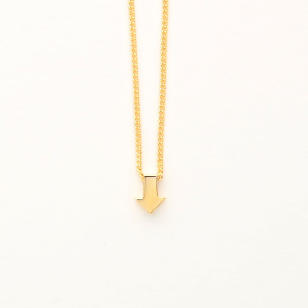 arrow sign necklace
