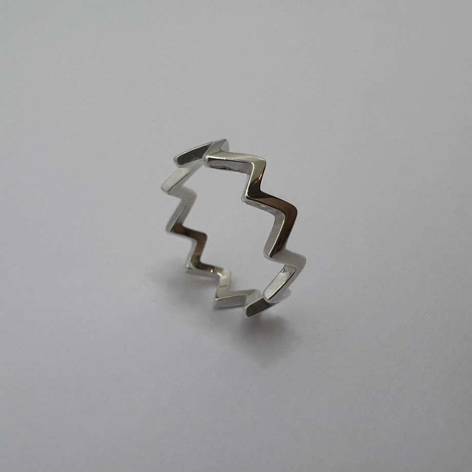 zig zag ring sv925 / Large