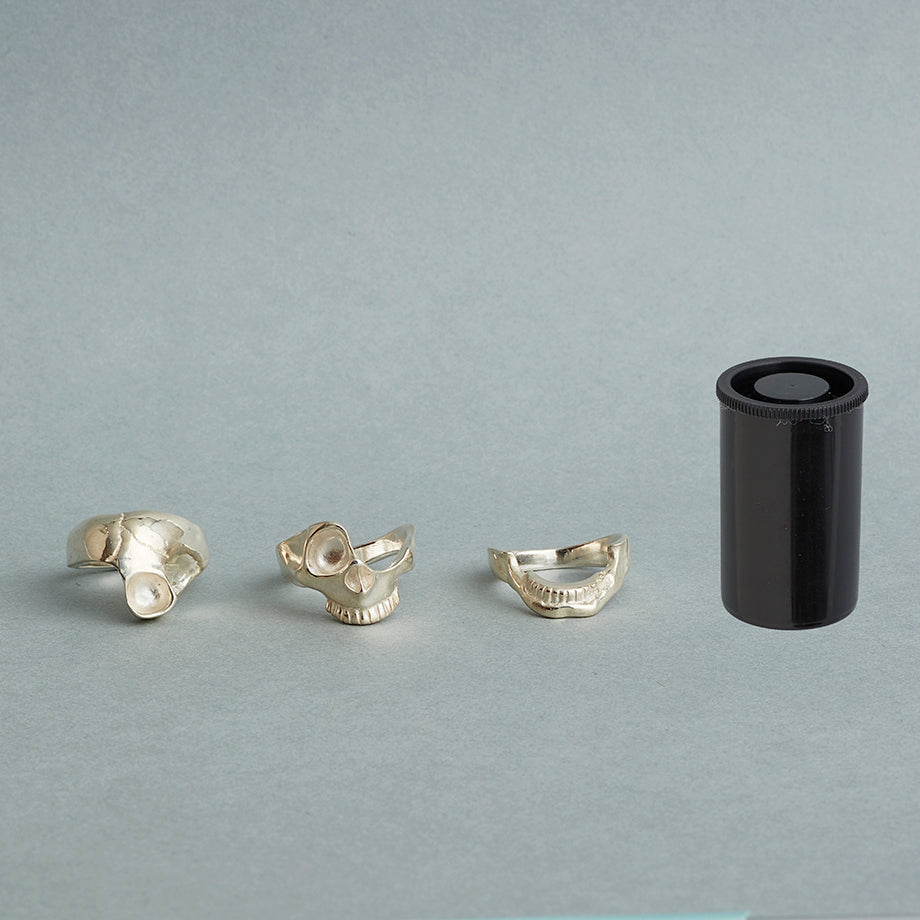 skull parts ring sv925 / Small