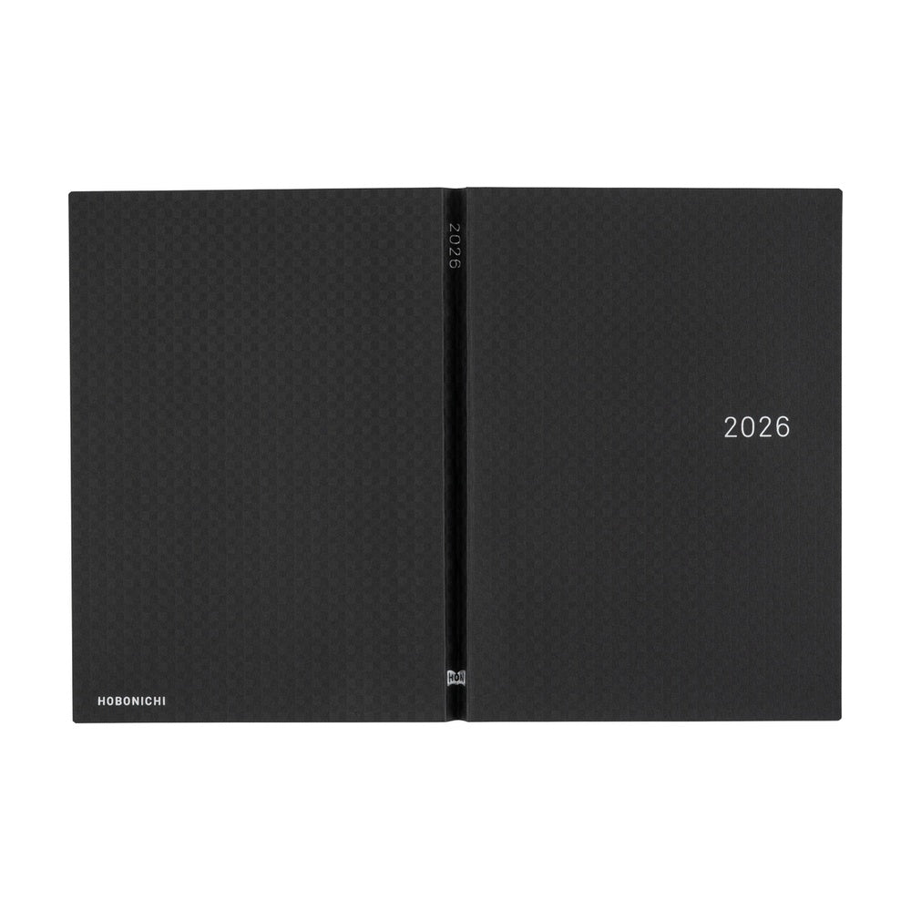 Hobonichi Techo 2026 HON A5 : Paper Series: Black Gingham