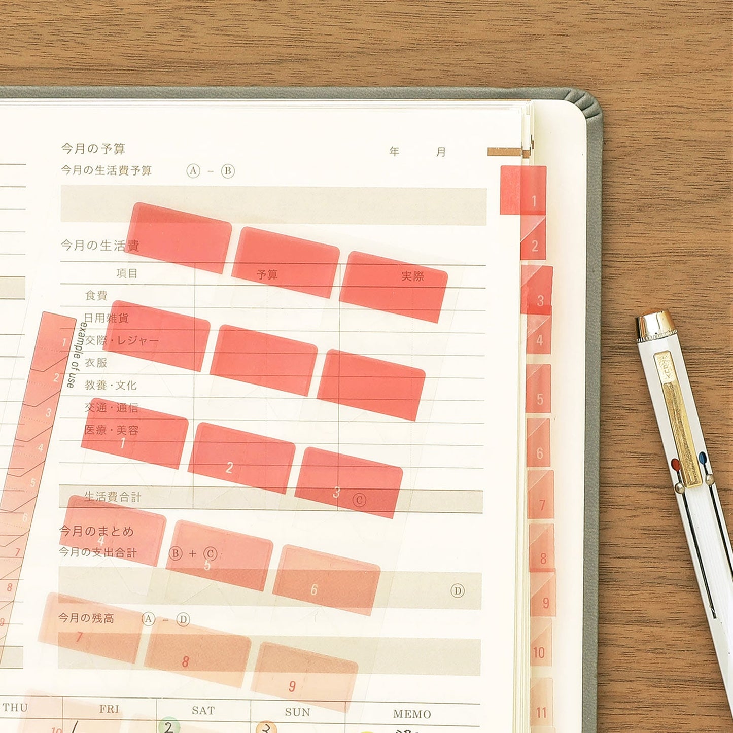 See Through Index Sticker