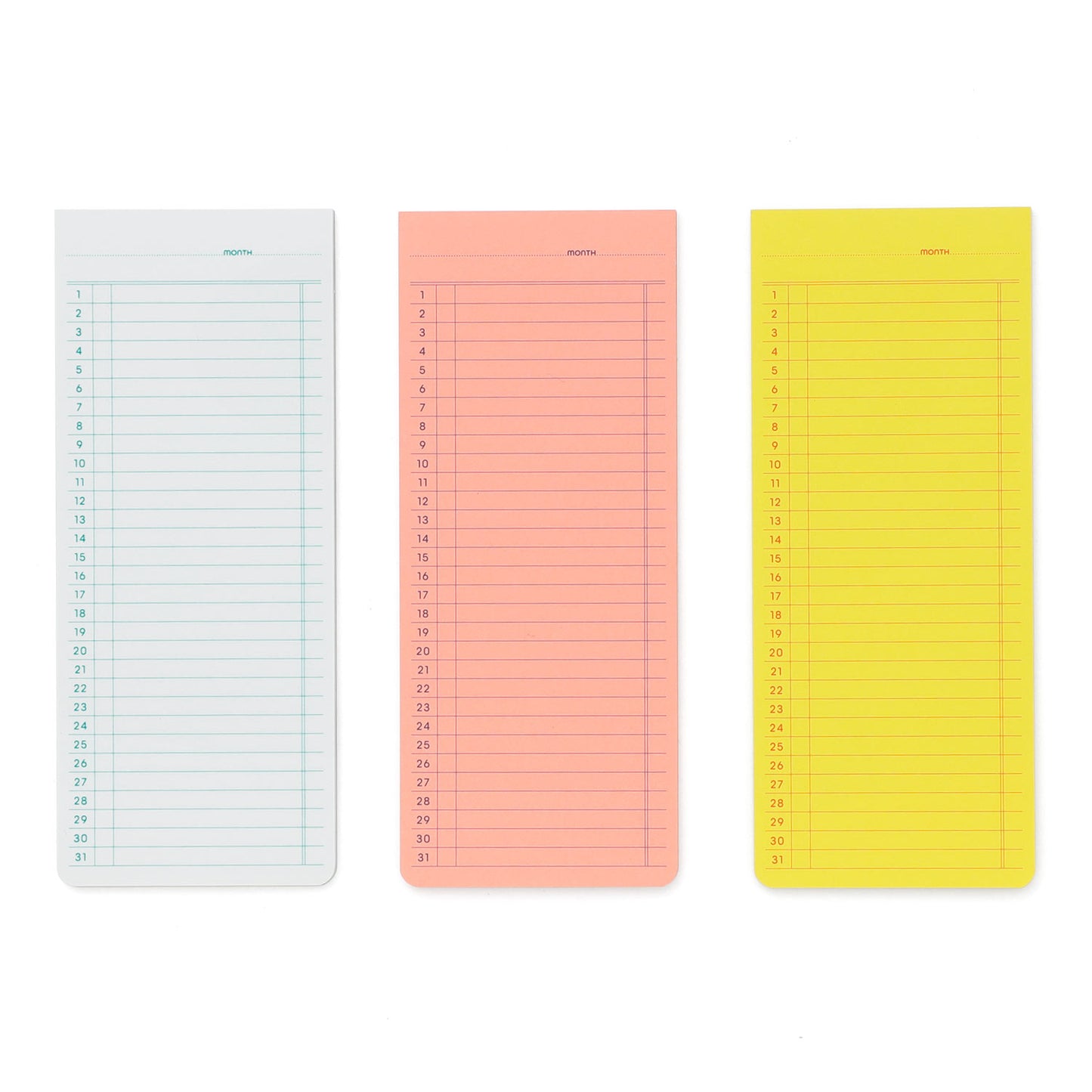 Sticky Memo Pad/ Monthly