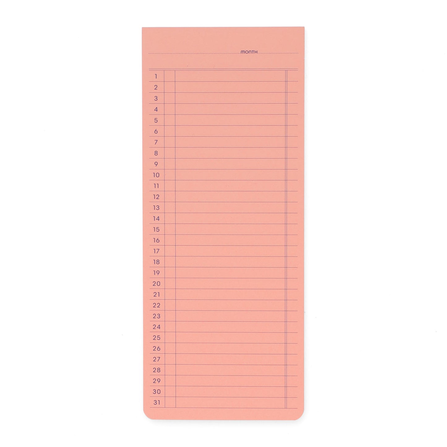 Sticky Memo Pad/ Monthly