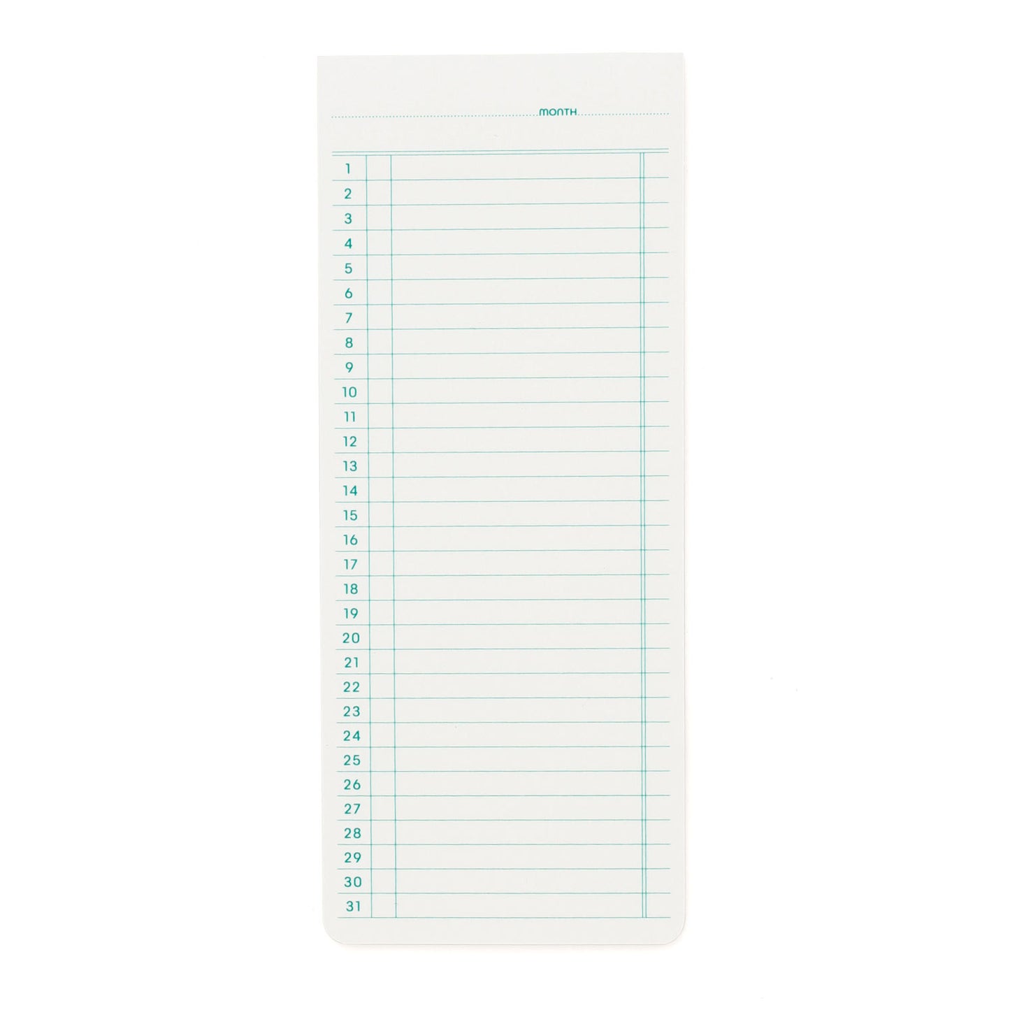 Sticky Memo Pad/ Monthly