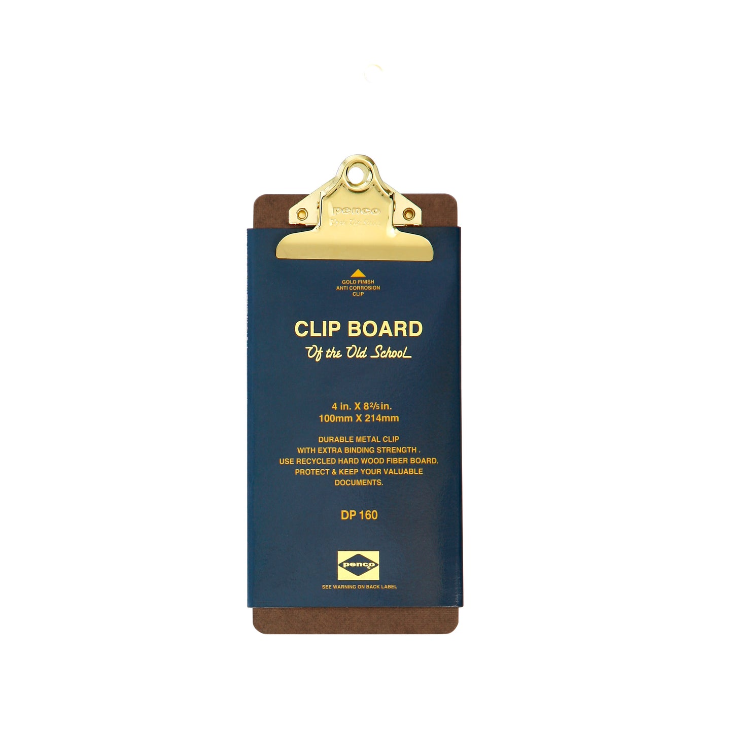 Old School Clipboard/ Check Size/ Gold Clip
