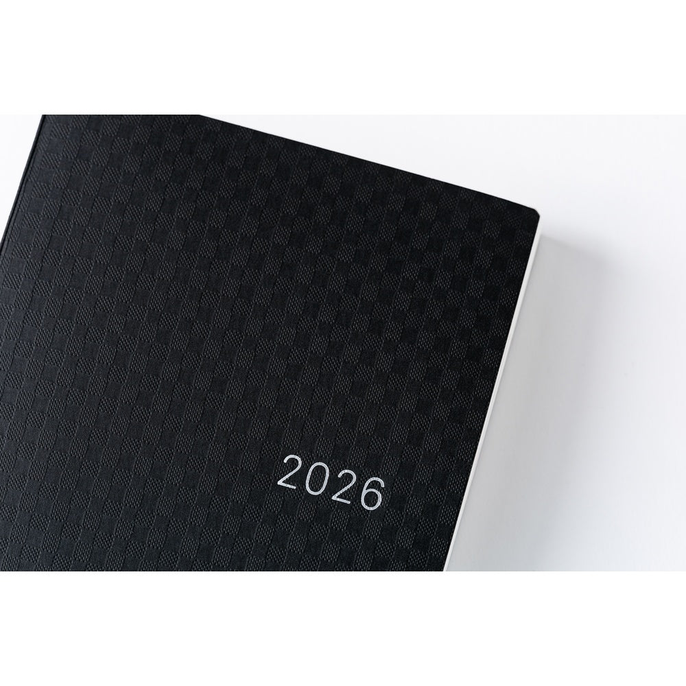 Hobonichi Techo 2026 HON A6 : Paper Series: Black Gingham
