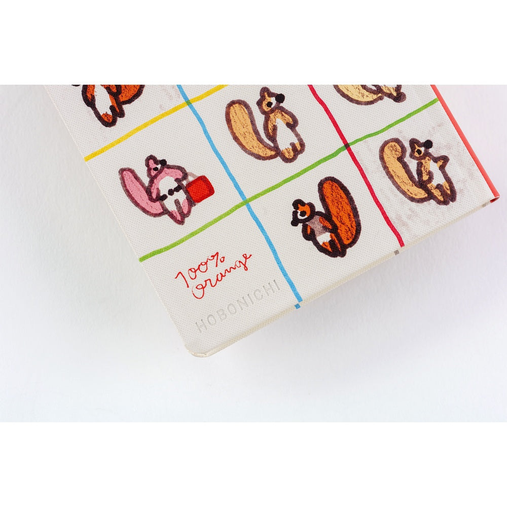 Hobonichi Techo 2026 Weeks : 100%ORANGE: Squirrel’s Moving Day