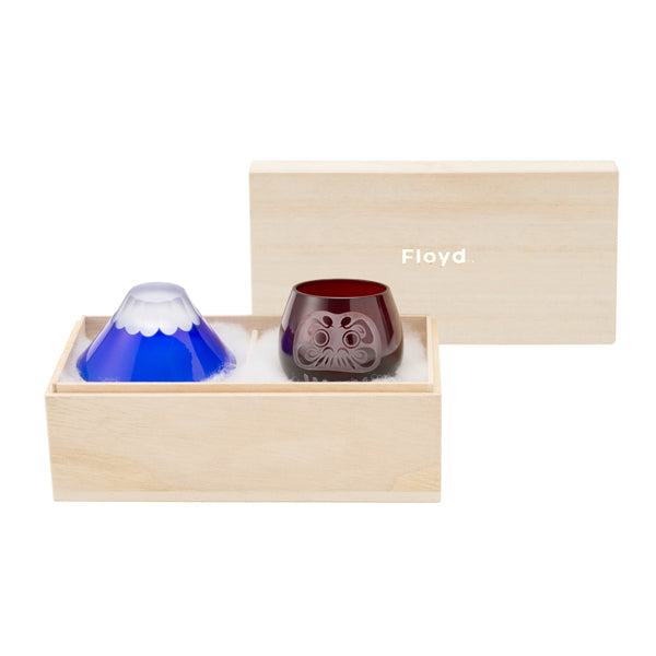 Fuji Daruma Sake Cup / Set of 2