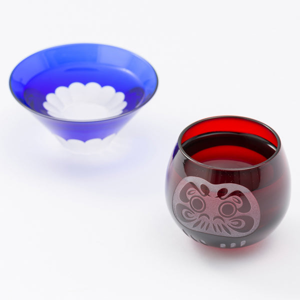 Fuji Daruma Sake Cup / Set of 2