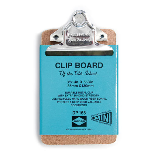 Old School Clipboard/ Mini/ Silver Clip