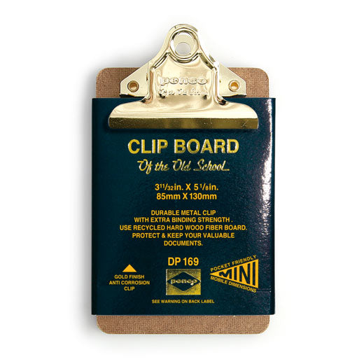 Old School Clipboard/ Mini/ Gold Clip