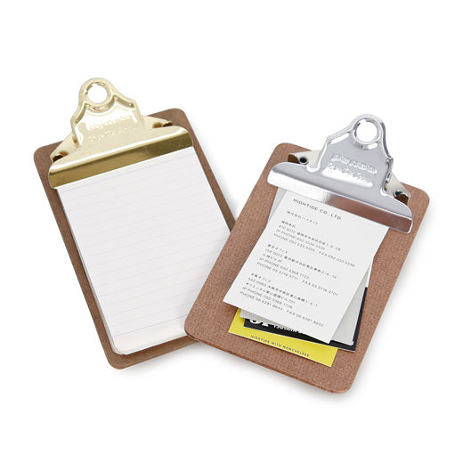 Old School Clipboard/ Mini/ Gold Clip