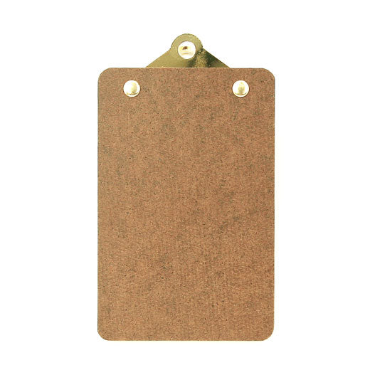 Old School Clipboard/ Mini/ Gold Clip