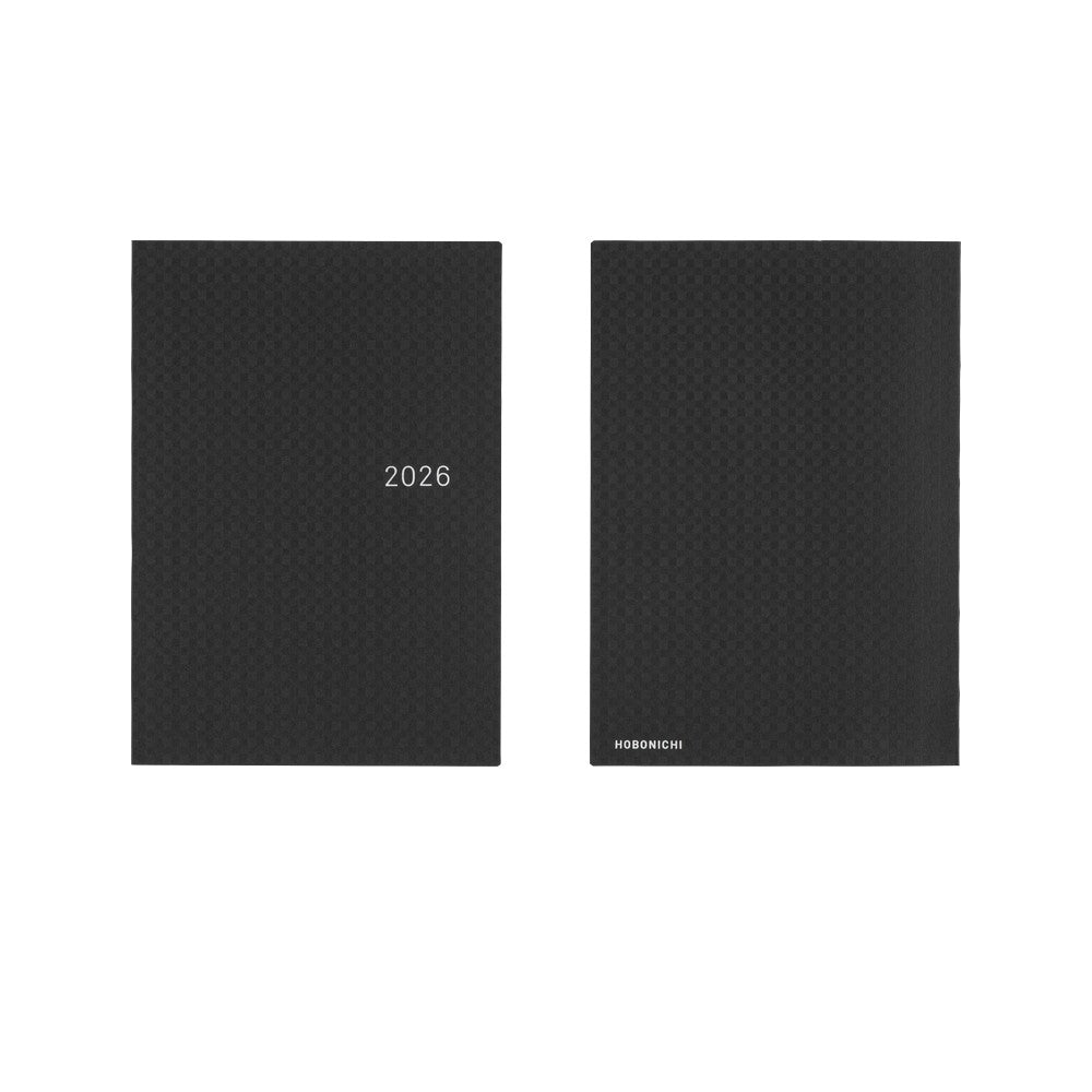 Hobonichi Techo 2026 HON A5 : Paper Series: Black Gingham