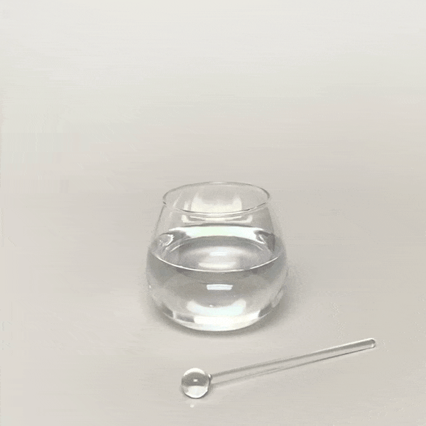Babble Glass with Glass Stirrers / 1pc