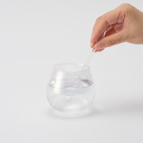 Babble Glass with Glass Stirrers / 1pc
