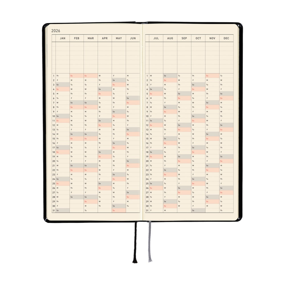 Hobonichi Techo 2026 Weeks Yumi Kitagishi: White Cat’s Daily Life
