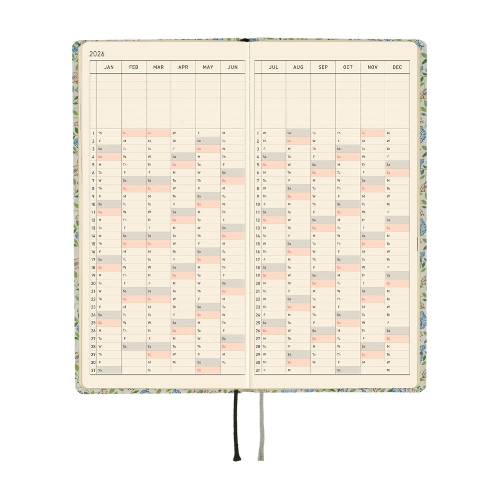 Hobonichi Techo 2026 Weeks : Liberty Fabrics: Sasha Kiora