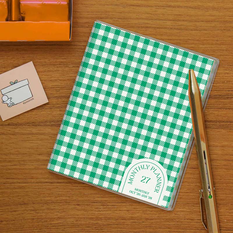 2027 Weekly Diary Glow Check Square (NE4)