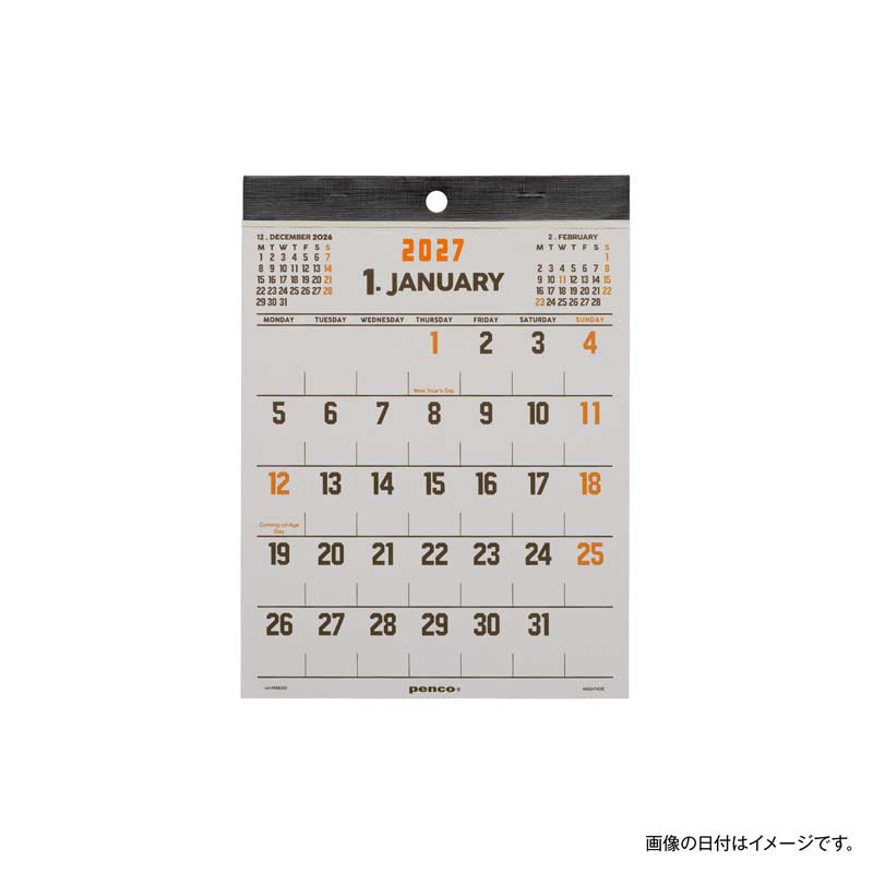 2027 Calendar (Penco) / A5