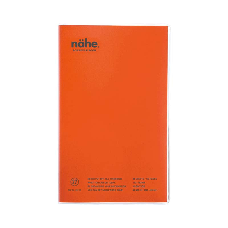 2027 Weekly Diary Nahe B6 Slim Vertical (NQZ1)