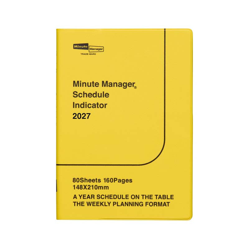 2027 Weekly Diary Minute Manager A5 LEFT (NX1)