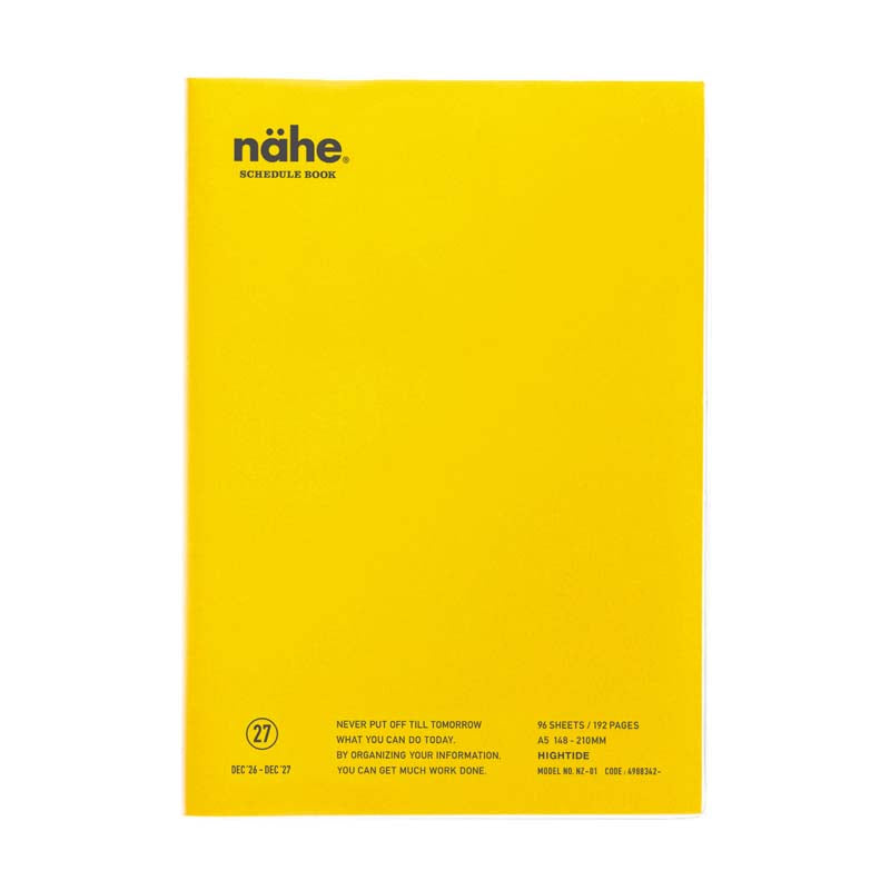 2027 Weekly Diary Nahe A5 Vertical (NZ1)