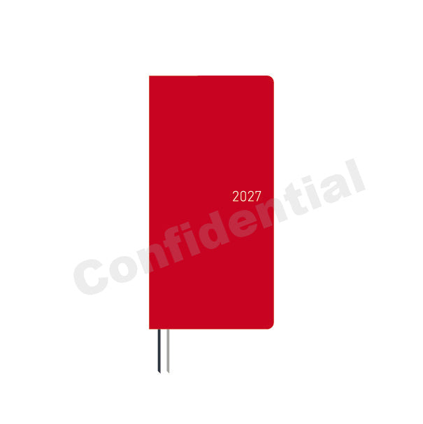 Hobonichi Techo 2027 Weeks Colors: Poppy Red