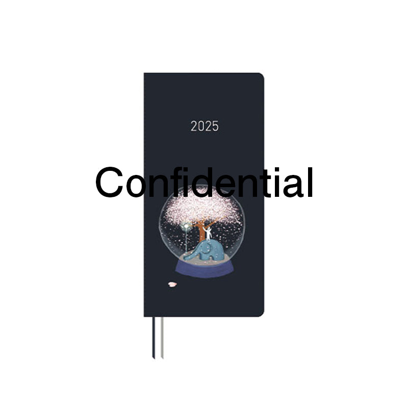 Hobonichi Techo 2025 Weeks Hiroko Kubota Night Cherry Blossom Snow Gl