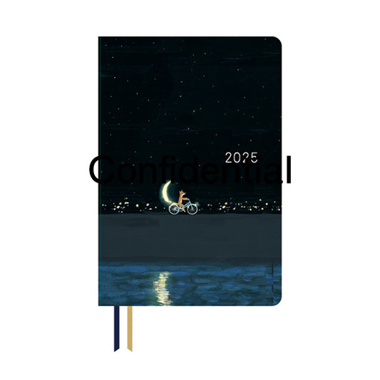 Hobonichi Techo 2025 HON A5 Hiroko Kubota: Crescent Moon Delivery