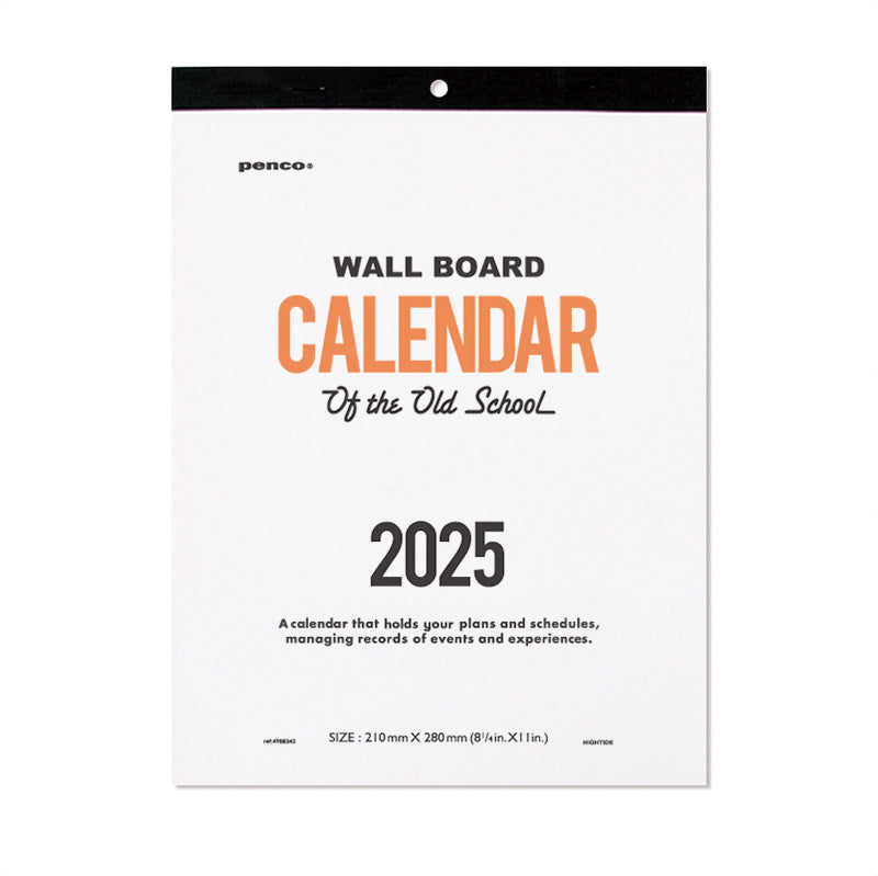 2025 Wall Calendar OS(Penco) A4