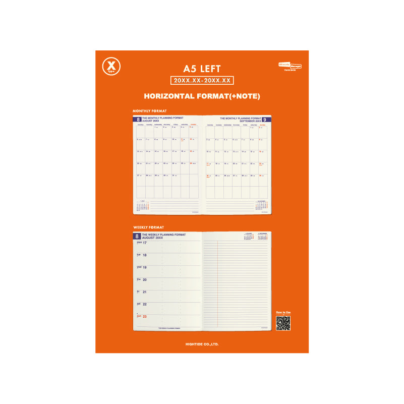 2025 Weekly Planner Refill for NX type