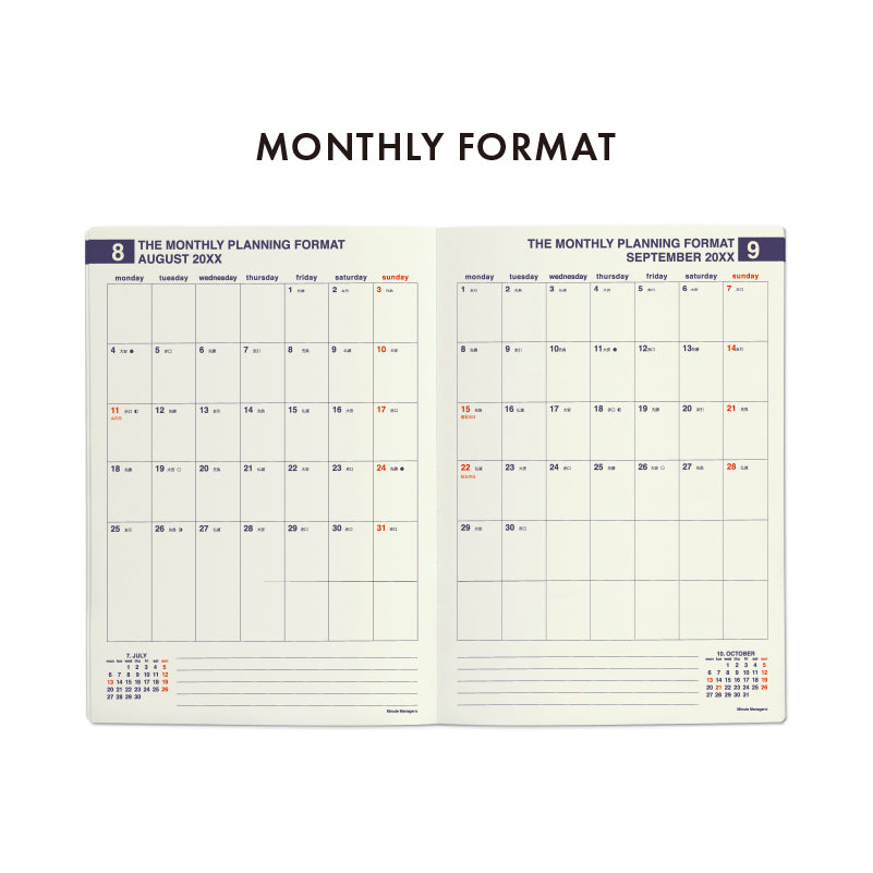 2025 Weekly Planner Refill for NX type