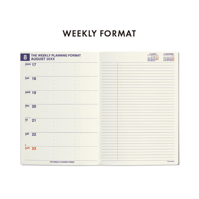 2025 Weekly Planner Refill for NX type