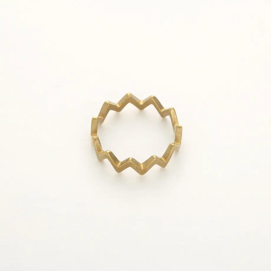 zig zag ring / Large