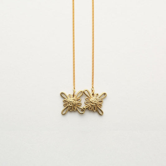 china button necklace