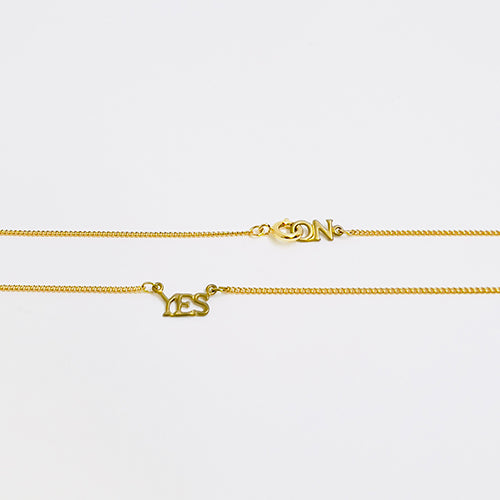 yes no necklace