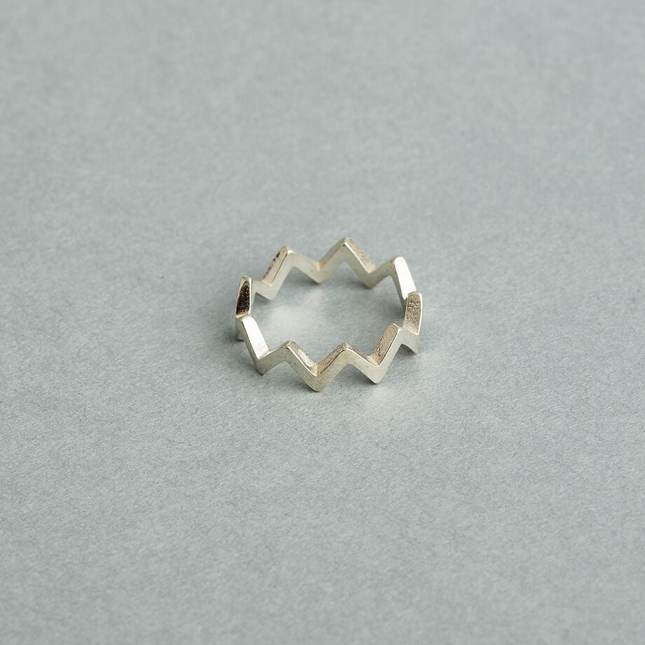 zig zag ring sv925 / Small