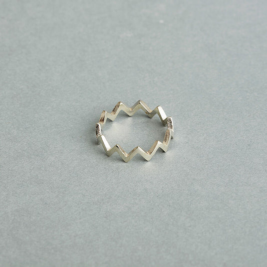 zig zag ring sv925 / Large