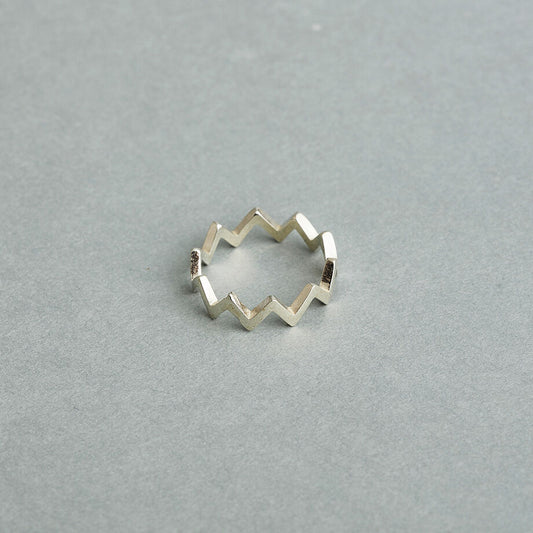 zig zag ring sv925 / Medium