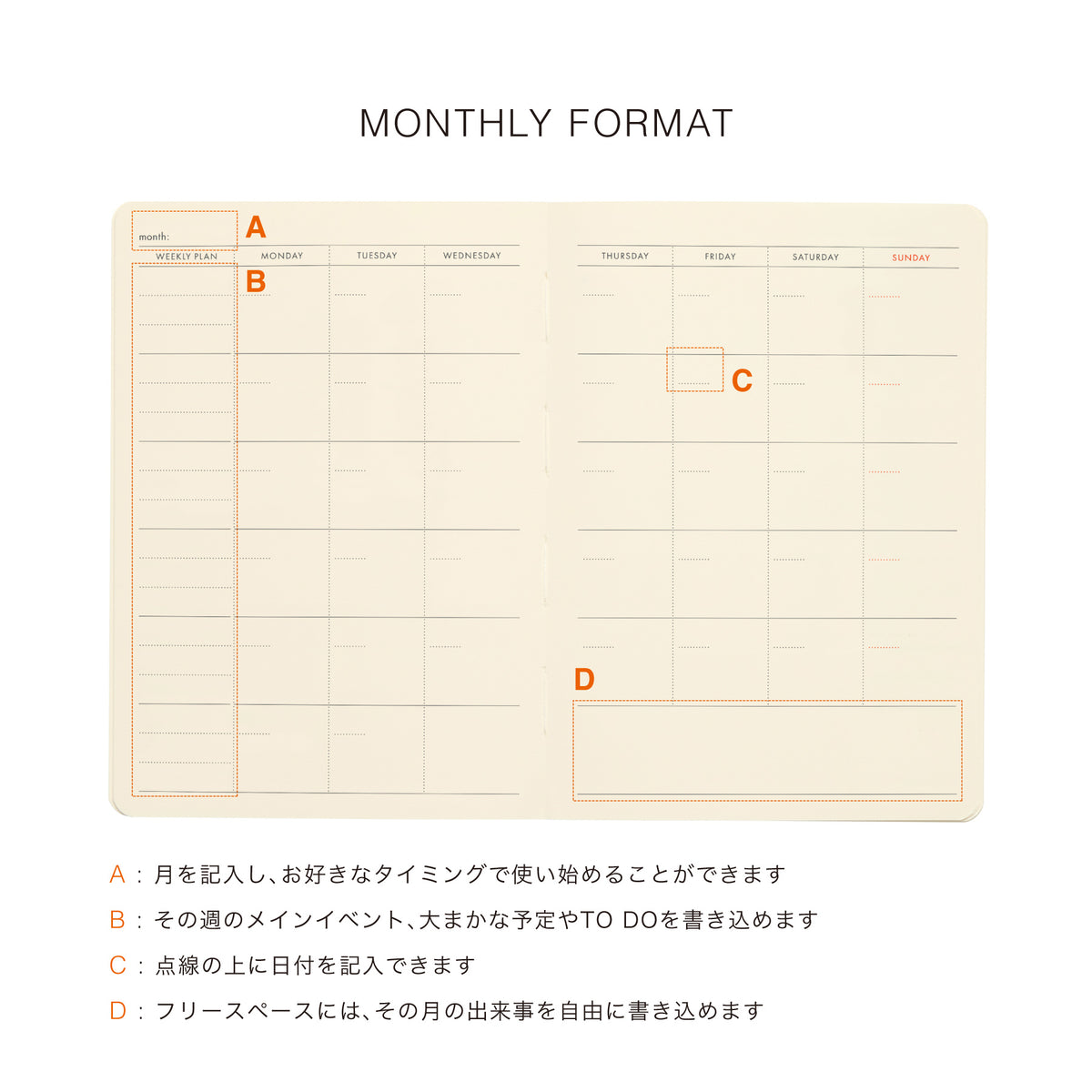 Undated Planner A6 / Tiller