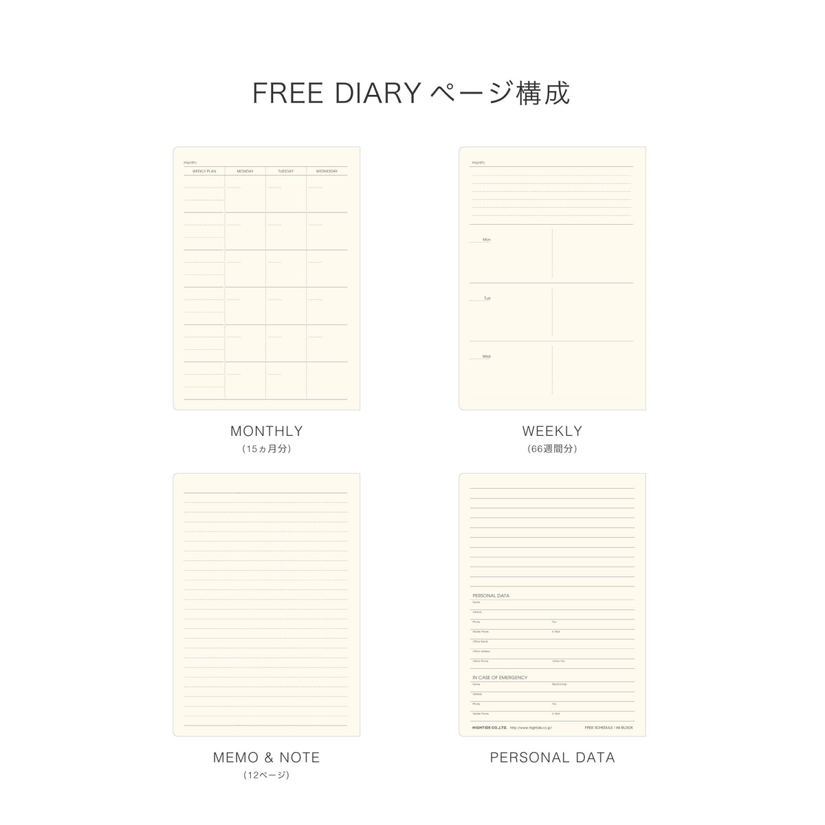 Undated Planner A6 / Tiller