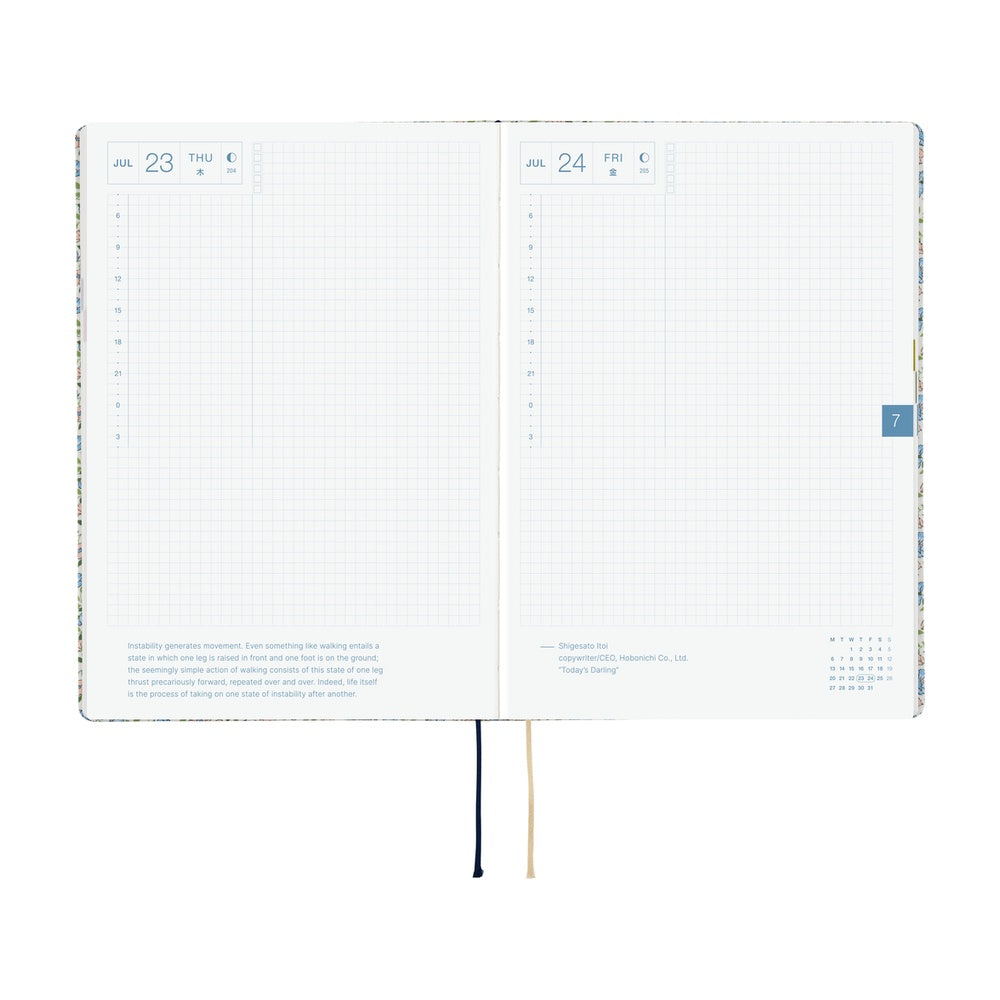 Hobonichi Techo 2026 HON A5 : Liberty Fabrics: Sasha Kiora