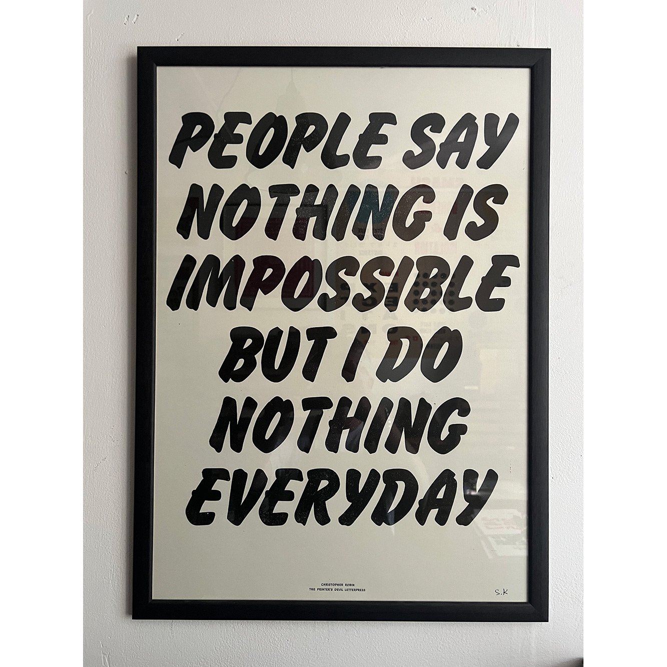 NOTHING IS IMPOSSIBLE / Poster