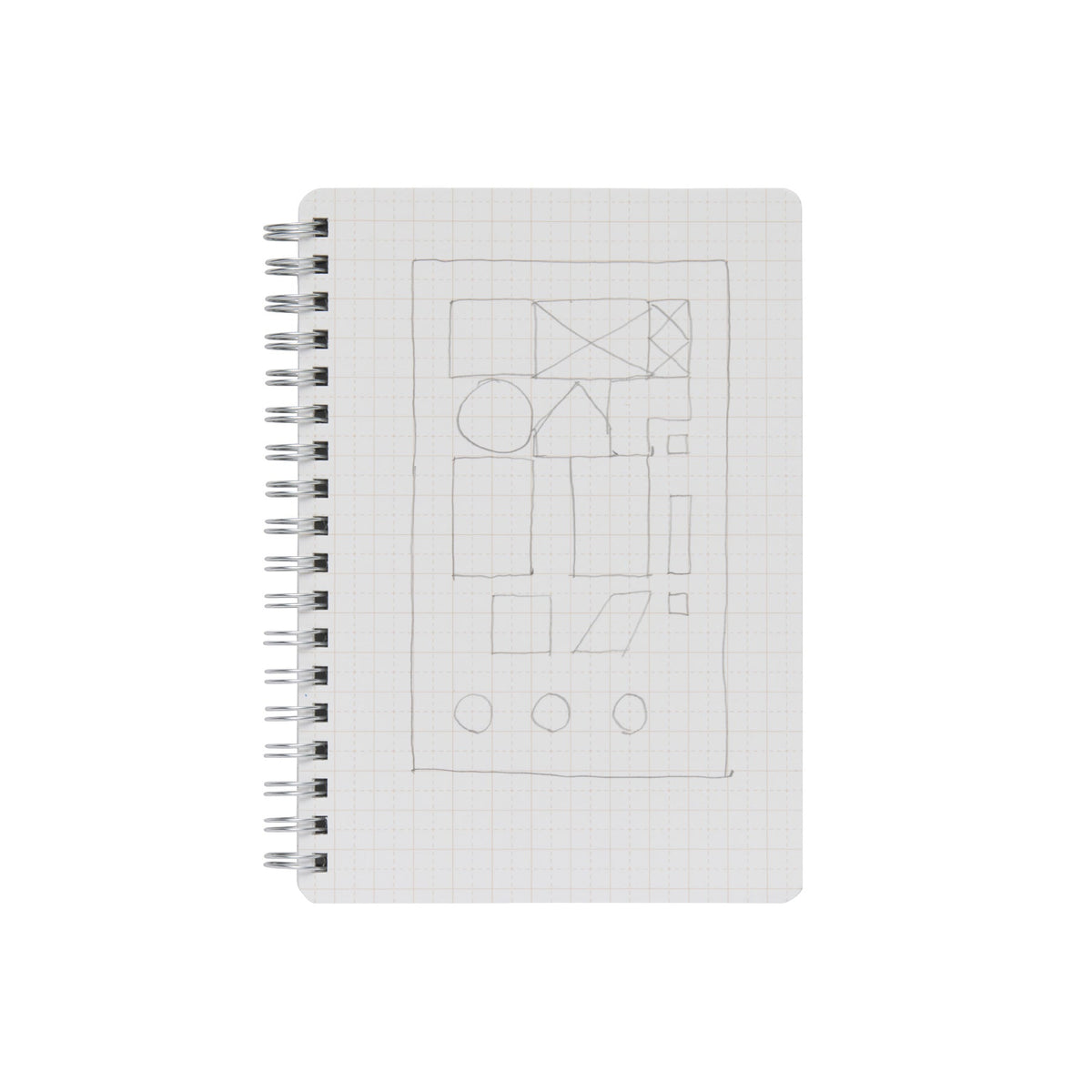 Wirebound Notebook B6 Grid