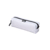 Nähe Soft Grid Pouch in Clear with grid-textured surface, black zipper and small logo tag.