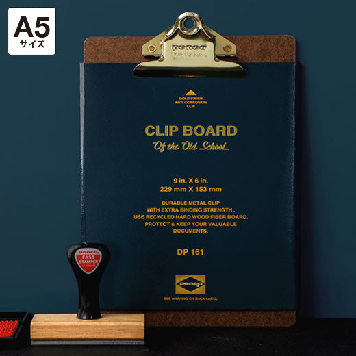 Old School Clipboard/ A5/ Gold Clip