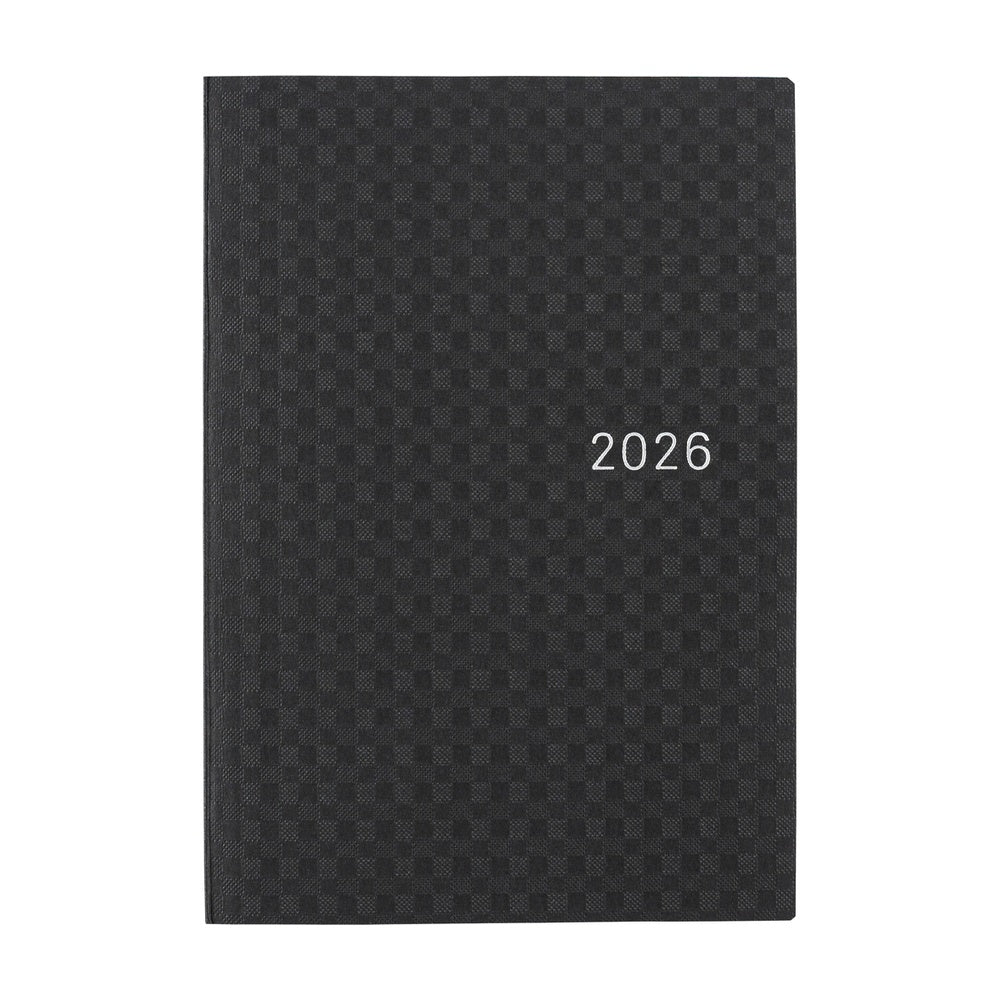 Hobonichi Techo 2026 HON A6 : Paper Series: Black Gingham